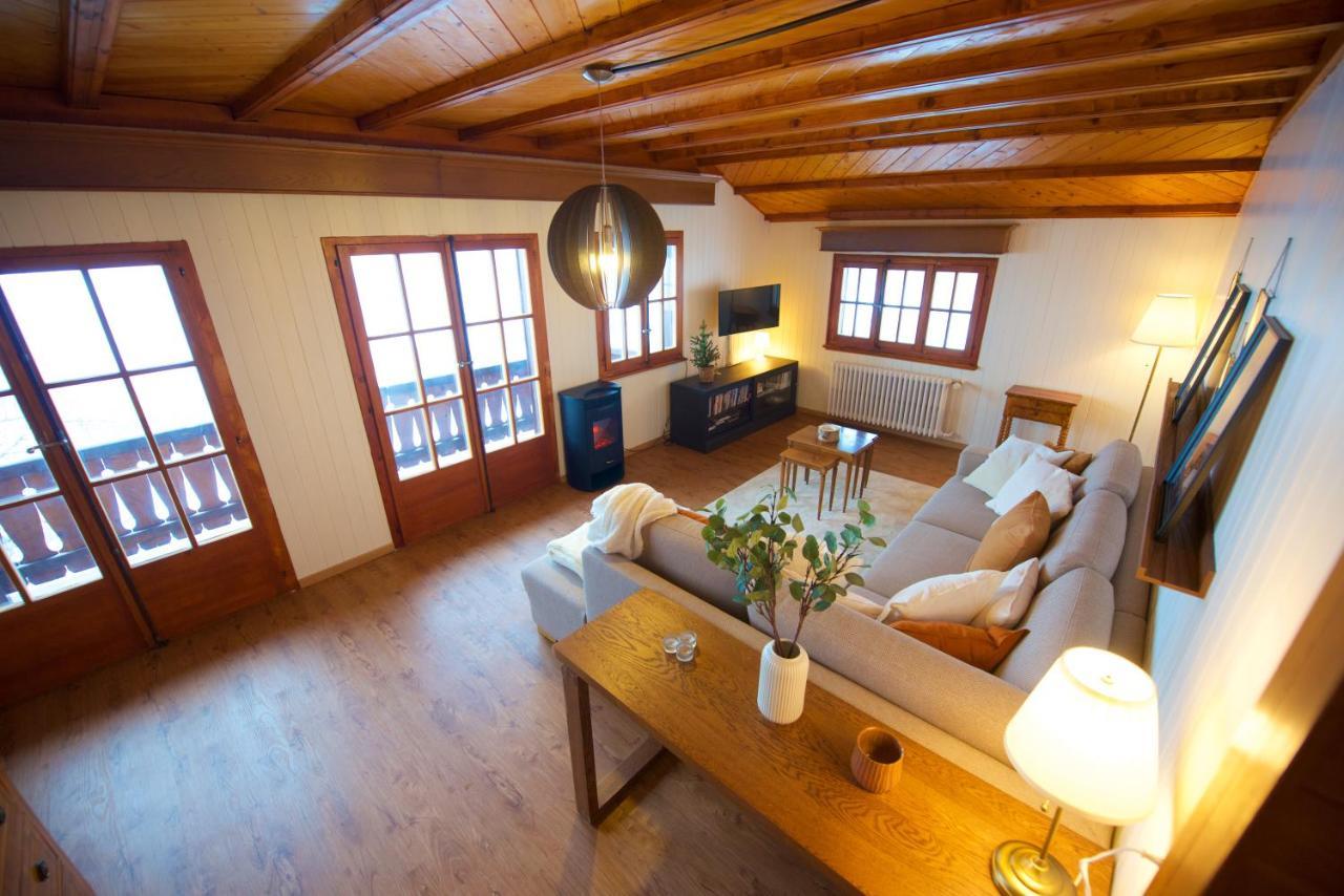 Appartamento Chalet 4 Personnes Avec Sauna Leysin Esterno foto